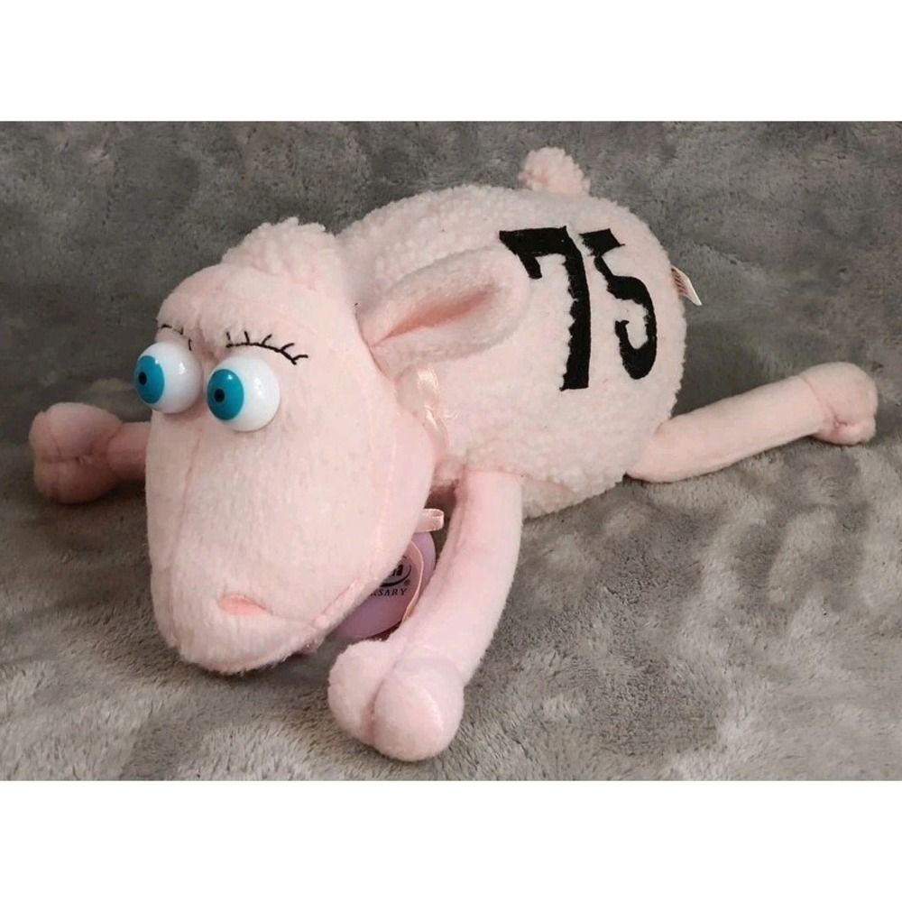 Serta 75th Anniversary Counting‎ Sheep Plush #75 Breast Cancer Awareness Pink